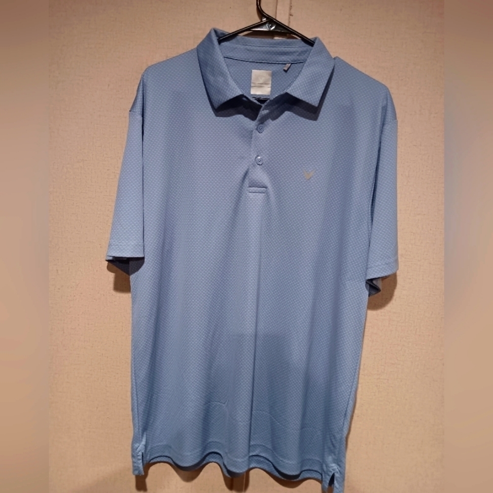 Callaway Sky Blue Polo Shirt Size L